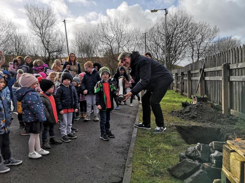 Donegal pupils show  Ombudsman for Children how they promote children’s citizenship in the community