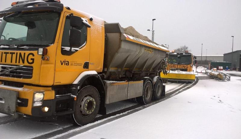Road gritters will be out this evening from 8pm