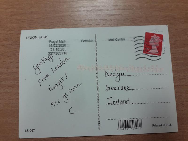 Nadger's postcard