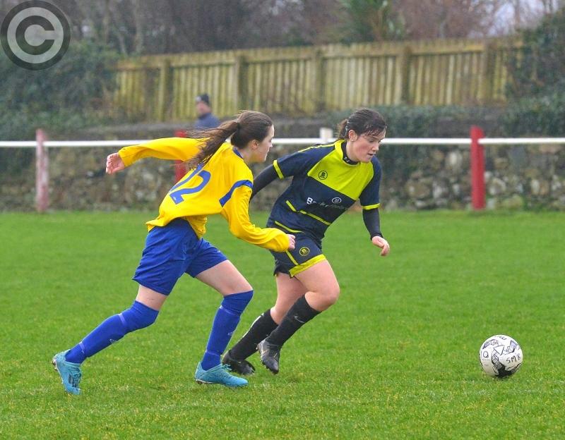 Donegal's female players flock to North to get football