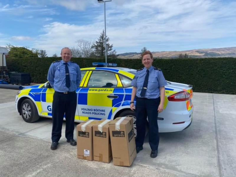 Gardaí collect PPE for Donegal nursing homes