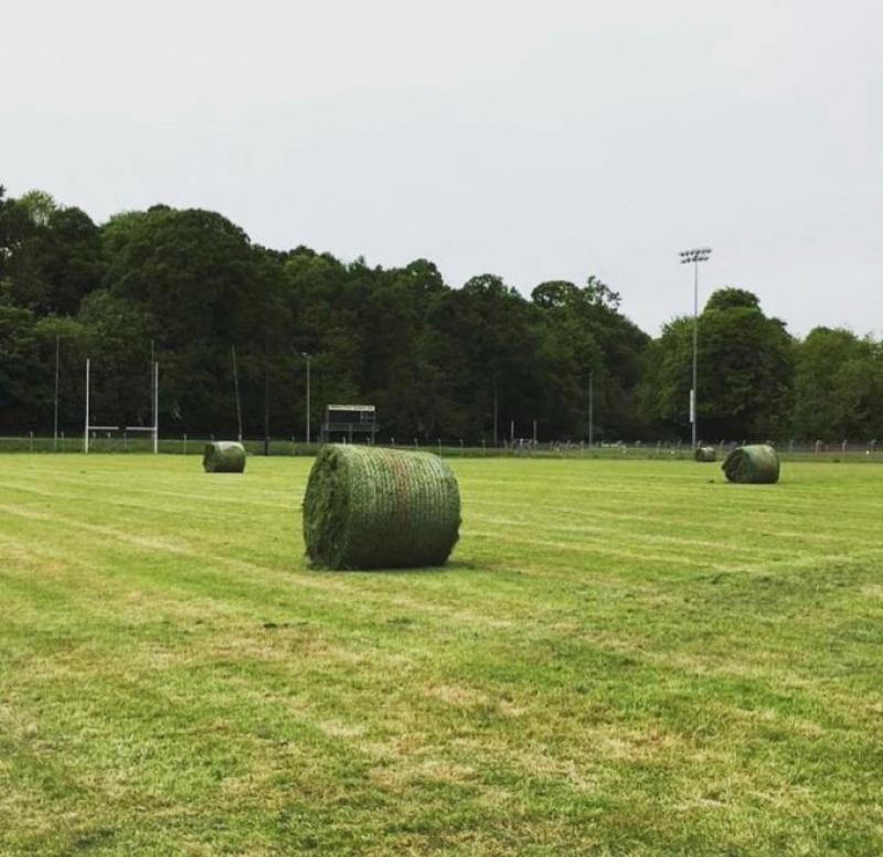 Sign of the times as silage cut on Leitrim GAA pitch