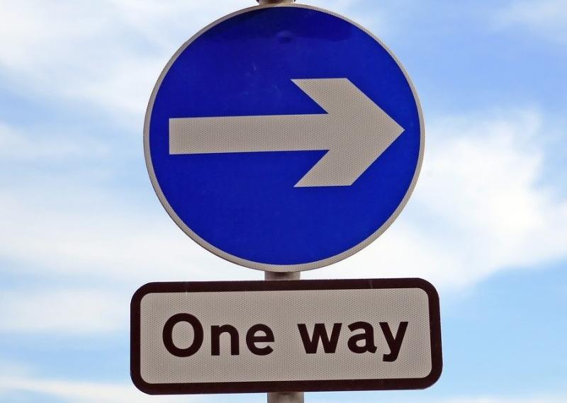 one way