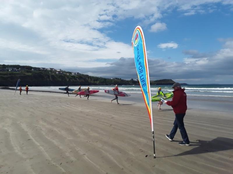 Water Safety Ireland examiners watch Donegal trainee lifeguards in action