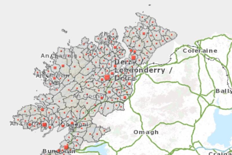 Killybegs, Ballyshannon, Letterkenny and Fahan identified as areas that had highest confirmed Covid-19 cases 