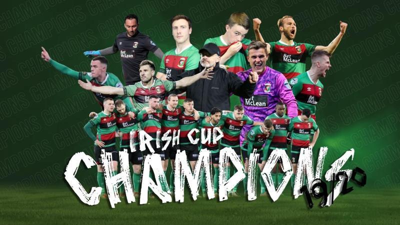 Former Finn Harps captain helps Belfast side to win Irish Cup final