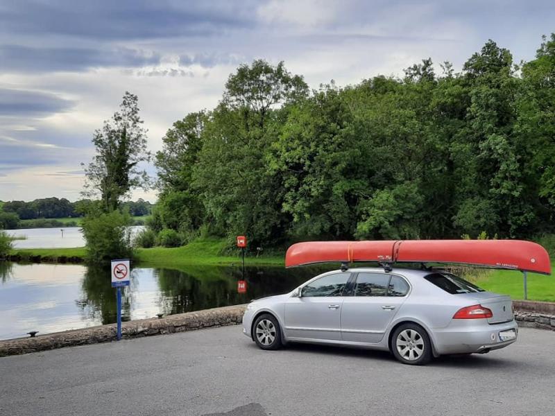 Ready to go canoeing on Leitrim's Lake Garadice