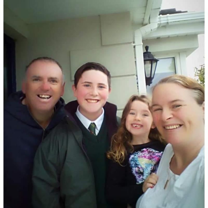 John, Tómas, Amelia and Geraldine Mullan