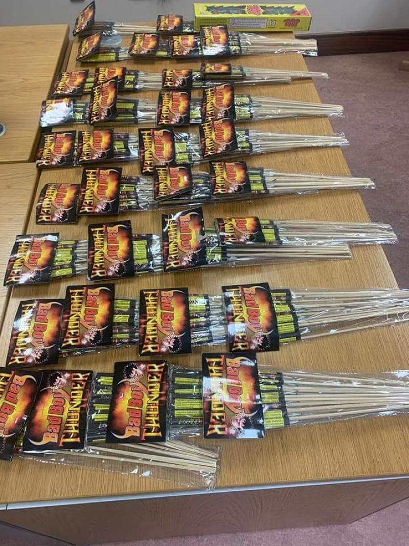 Illegal fireworks seized in Donegal by An Garda Síochána