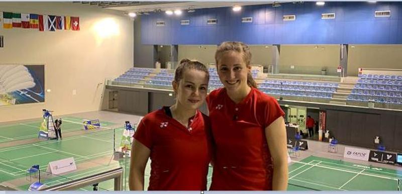 Donegal's Rachael Darragh takes silver at the 2020 Portuguese International with Sara Boyle