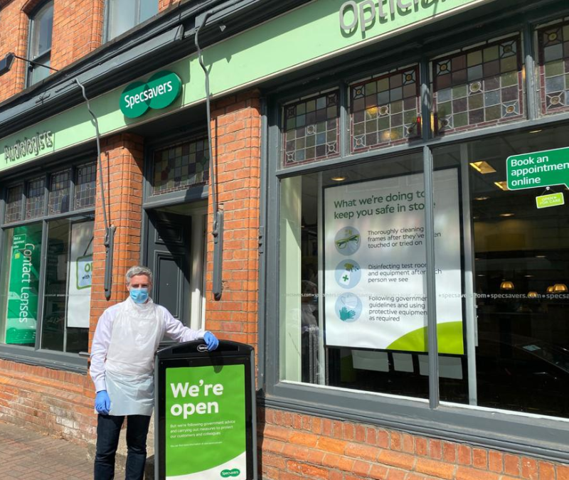 Specsavers stays open with safety front of mind