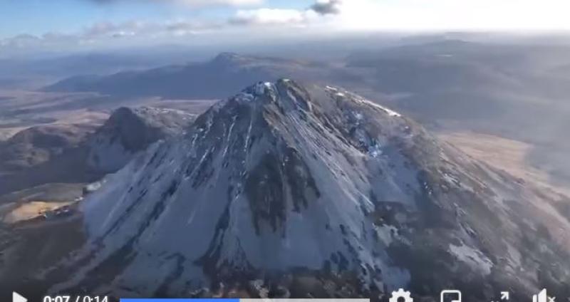 Watch: Stunning video shows Donegal's highest mountain, Errigal, on a crisp winter's day