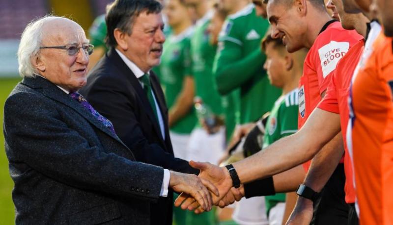 President Michael D. Higgins full of praise for League of Ireland football as new season  is about to get underway