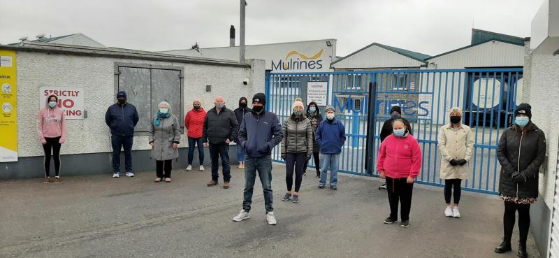 Neighbours hold silent protest at Ballybofey factory