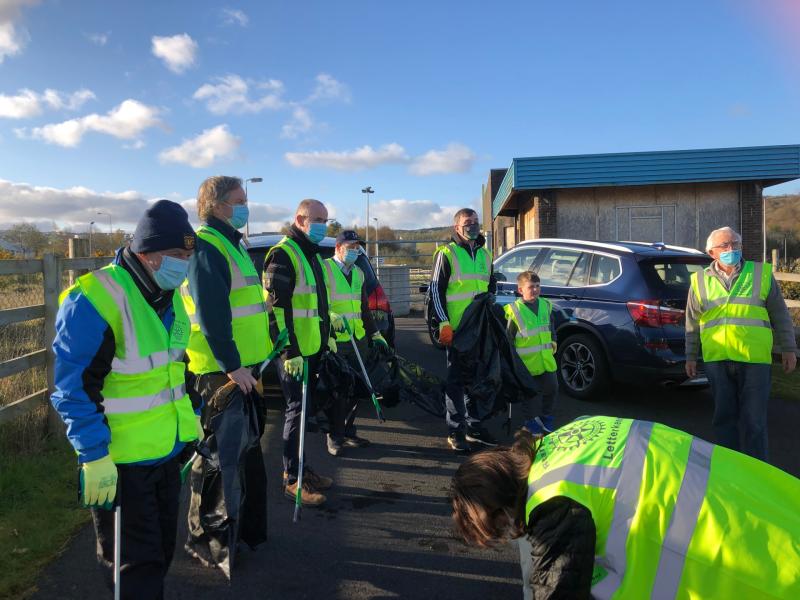 Rotary Club members join in Letterkenny clean-up