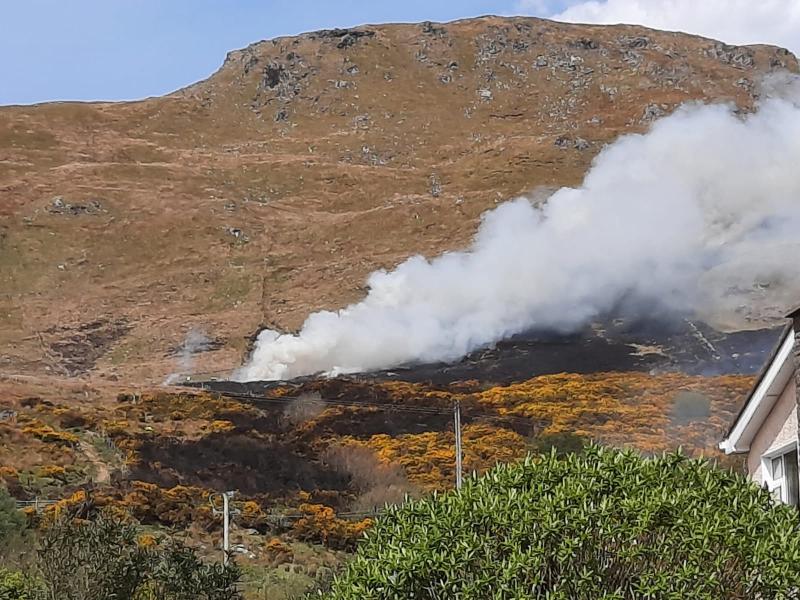 BREAKING: Fire Service battling Donegal gorse fire