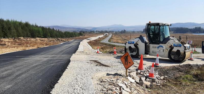Work on Glenties-Dungloe road start tomorrow, Monday