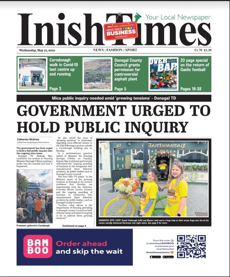 Inish Times, May 12, 2021.