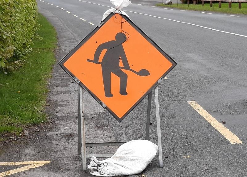 Roadworks sign Killymard, Donegal SMcN