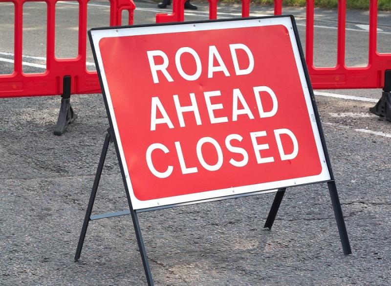 road closed sign