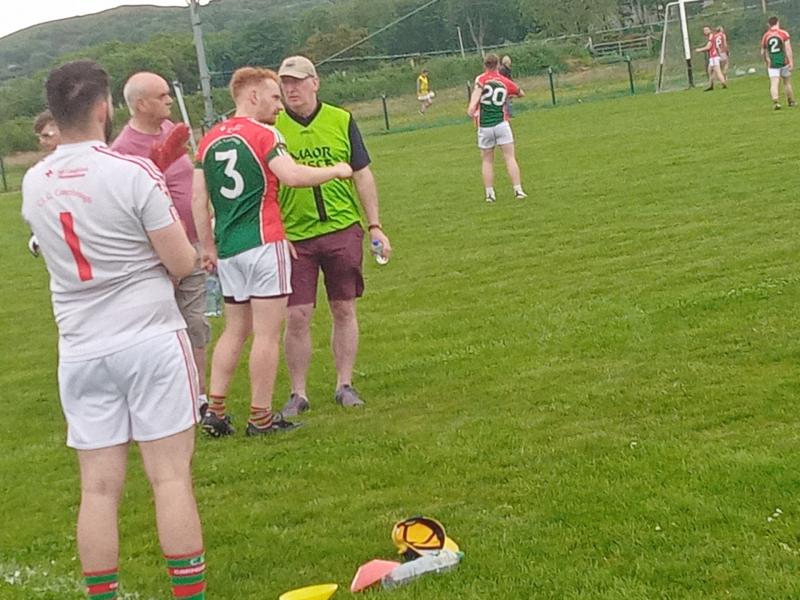 Honours even in lively Division 4 clash between Carn and Naomh Muire