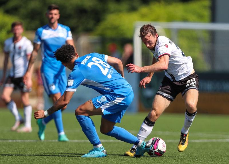 Hot-stuff: Full time at Oriel Park as one goal seals the issue between Dundalk and Finn Harps