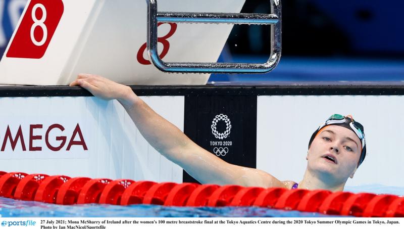 WATCH: Wonderful Mona McSharry gives her reaction after Olympic Final in 100m breaststroke
