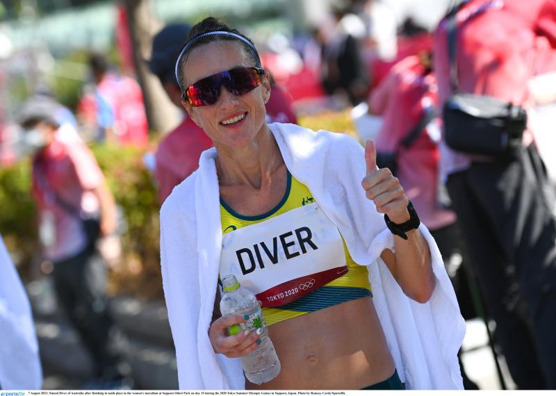 Tenth place finish for Sinead Diver of Australia in Olympic marathon