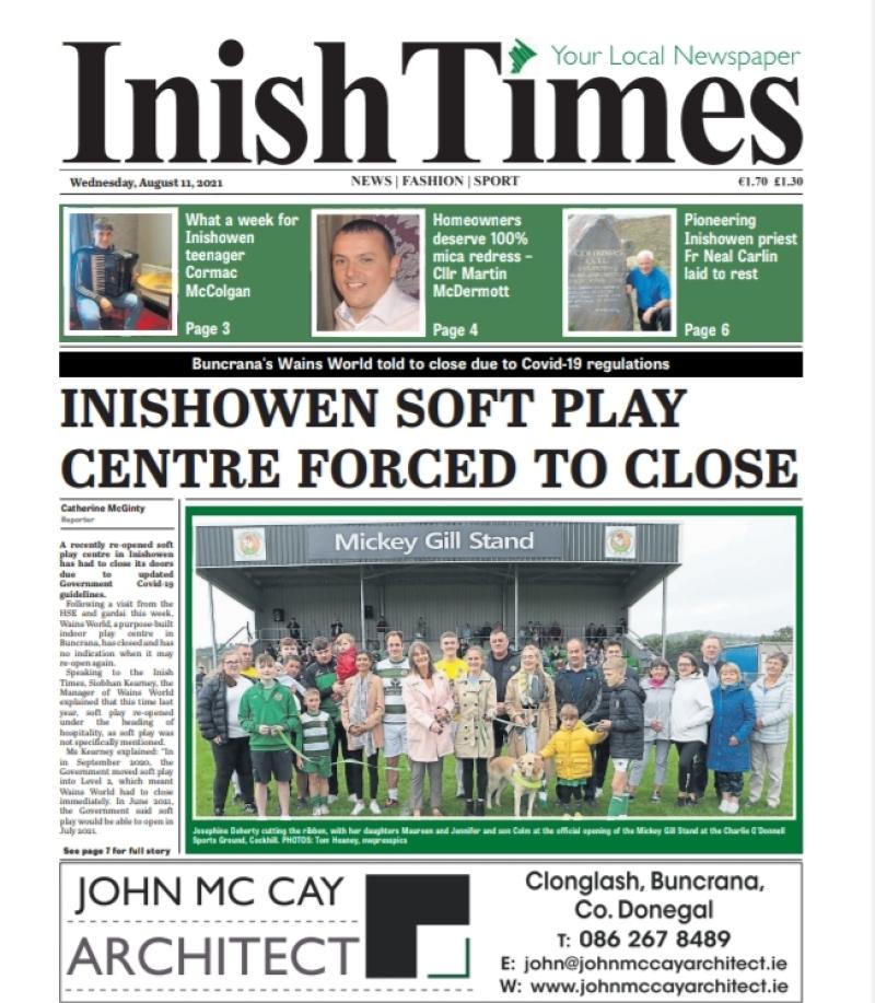 Inish Times, Wednesday, July 14, 2021.