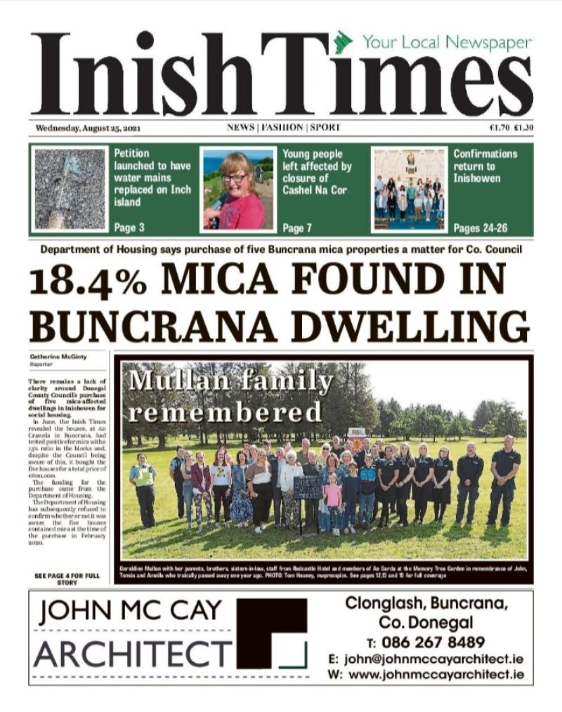 Inish Times, Wednesday, August 25, 2021