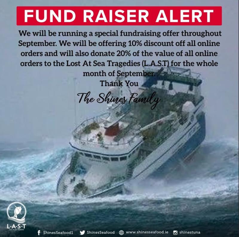 Popular Killybegs seafood company to donate 20% pf all online sales to Lost at Sea charity in September 