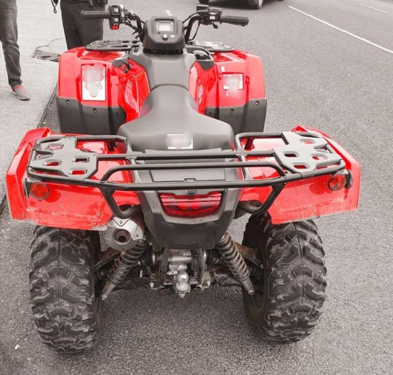 Gardái in Donegal stop a quad user and detain the vehicle