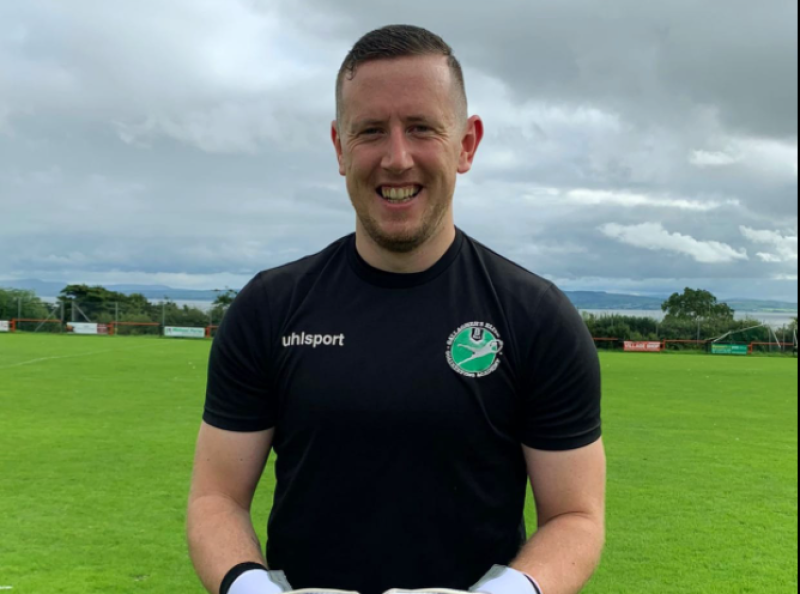 Ciaran Gallagher is back between the posts - saving two penalties on his debut
