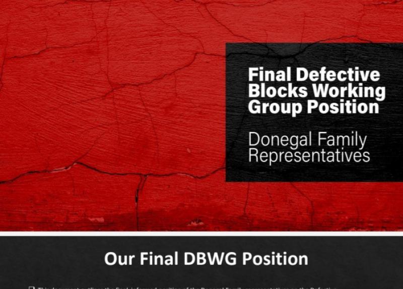 Donegal family representatives present Final Defective Blocks Working Group position