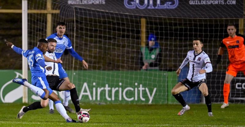 WATCH: This Tunde Owolabi goal means Finn Harps lead Dundalk at half-time