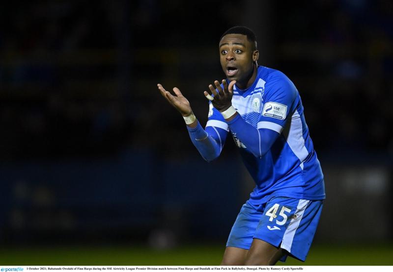 Owolabi double means cracking contest between Finn Harps and Dundalk ends all square