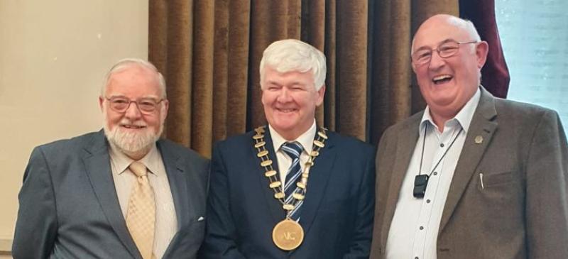  Incoming Vice President Cllr Nick Killian (Meath),  incoming President Cllr Nicholas Crossan (Donegal) and Senator Gerard Craughwell (Independent).