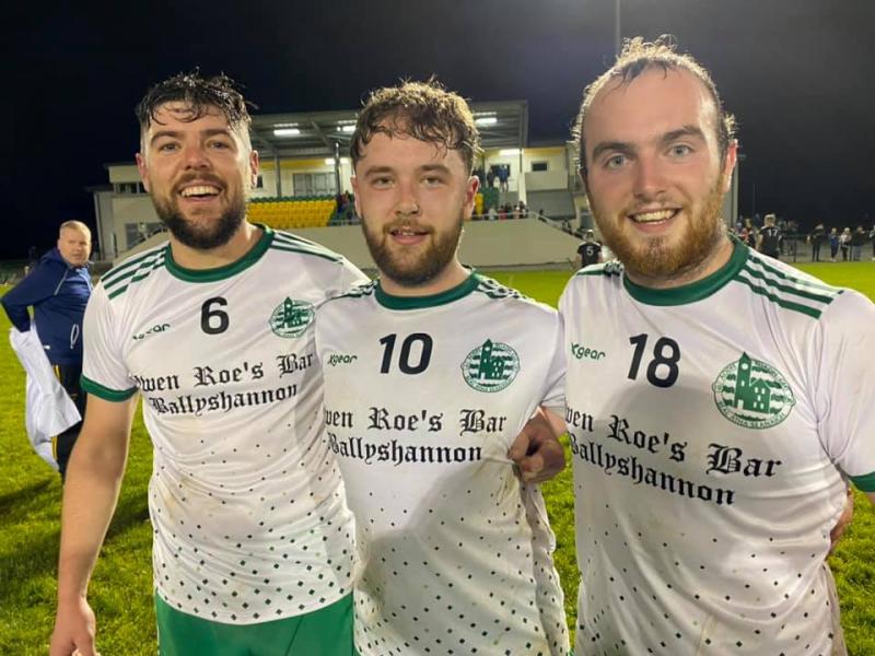 Aodh Ruadh's Damien Cleary, Gareth Sheerin and Eugene Drummond 