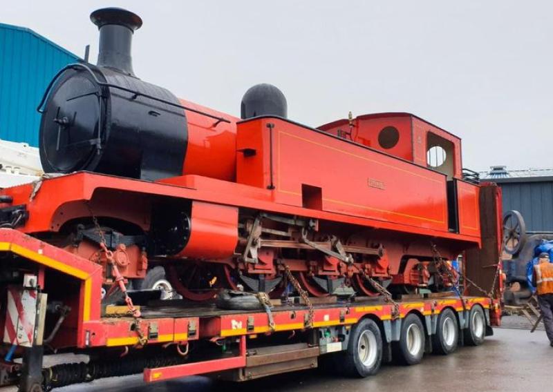 Famous steam engine begins journey back to Donegal 