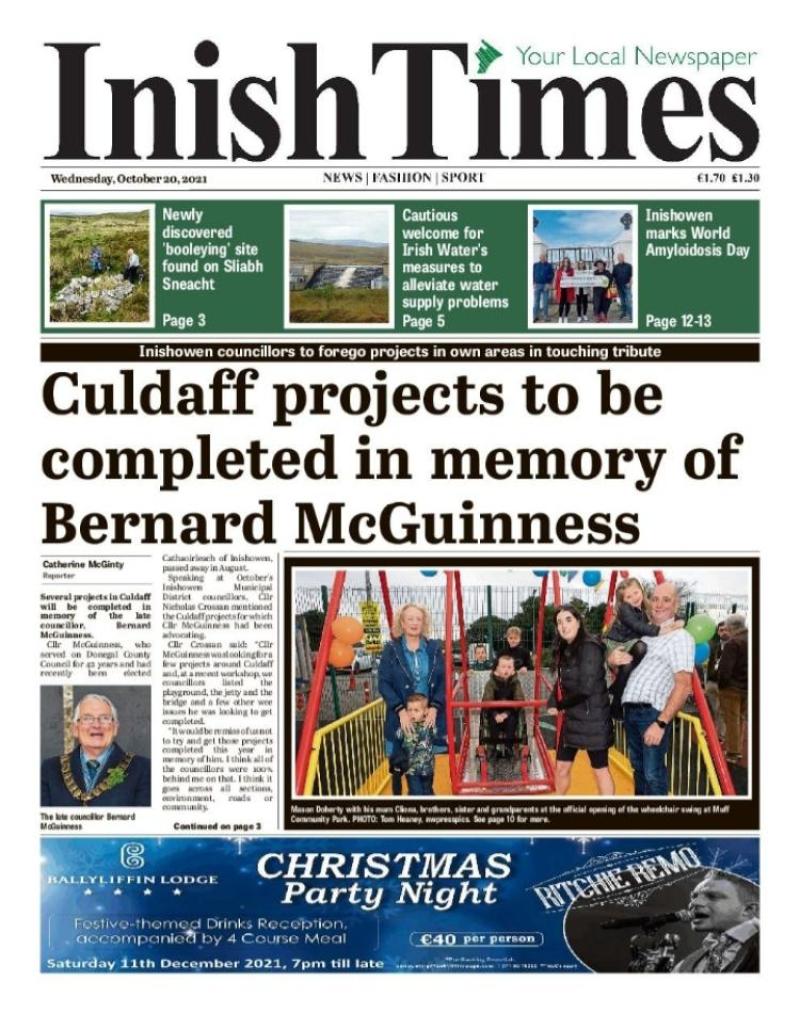 Inish Times, Wednesday, October 20, 2021