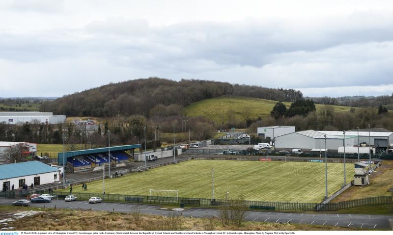 USL - Monaghan v Cockhill off after pitch inspection 