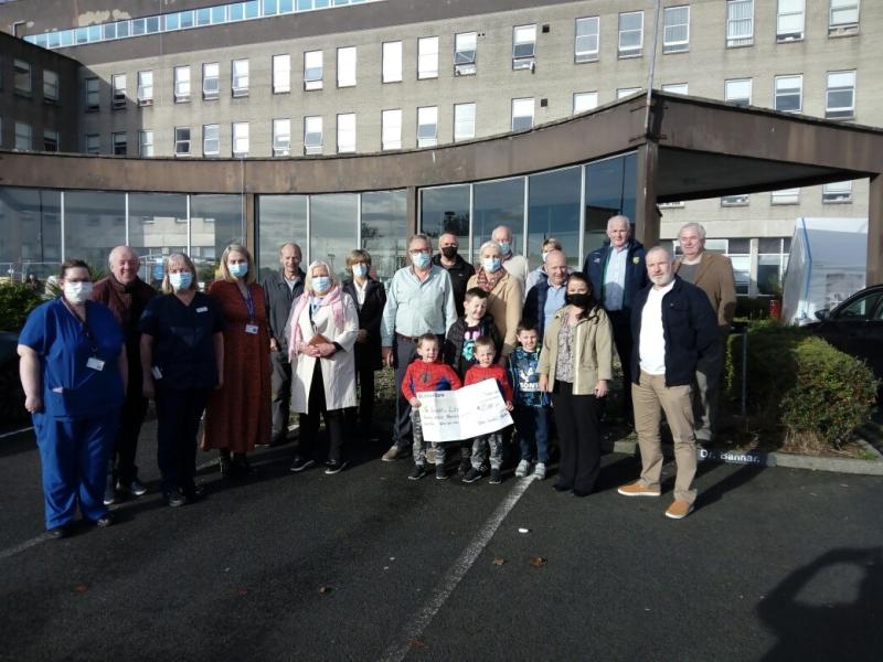 Creeslough twins present Friends of LUH with €23,000 after fundraising drive