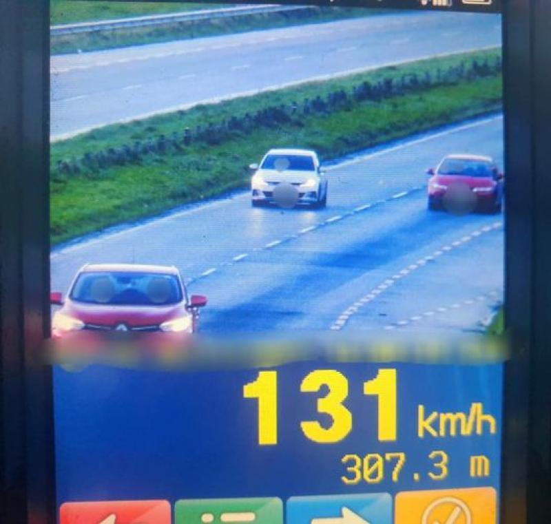 'Slow down' warning after motorist clocked at 131km/h
