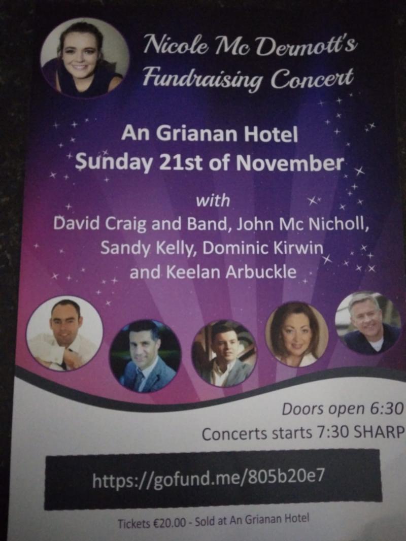 Major fundraising concert in An Grianán Hotel