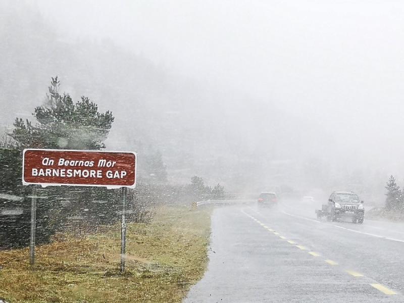 Weather winter Barnesmore Gap SIOBHAN MCNAMARA