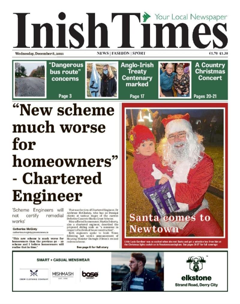 Inish Times, Wednesday, December 8, 2021