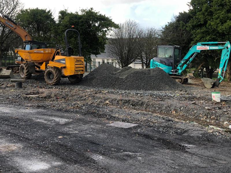 Works underway on new car parking facility in Dunfanaghy could mean an end to parking issues