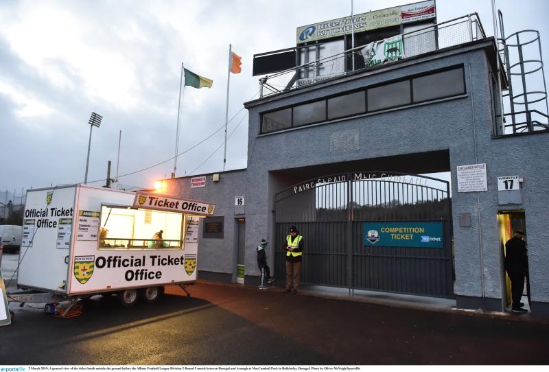 Online-only ticket purchase for Donegal GAA Championship games to continue