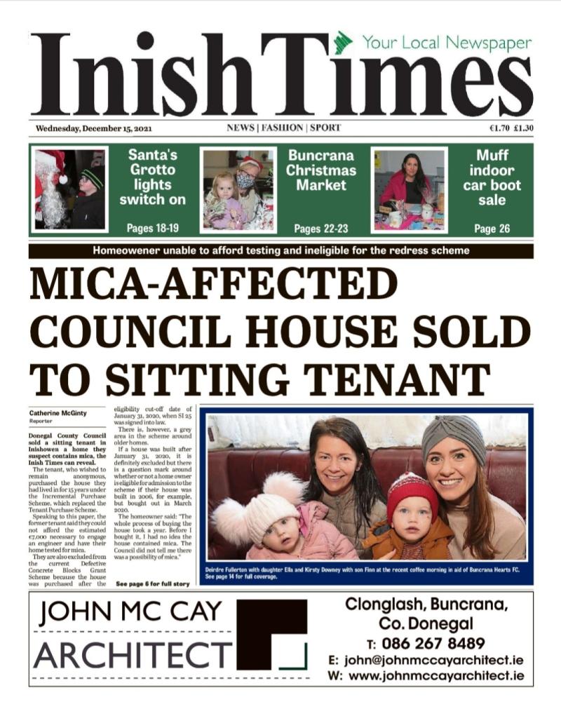 Inish Times, Wednesday, December 15, 2021