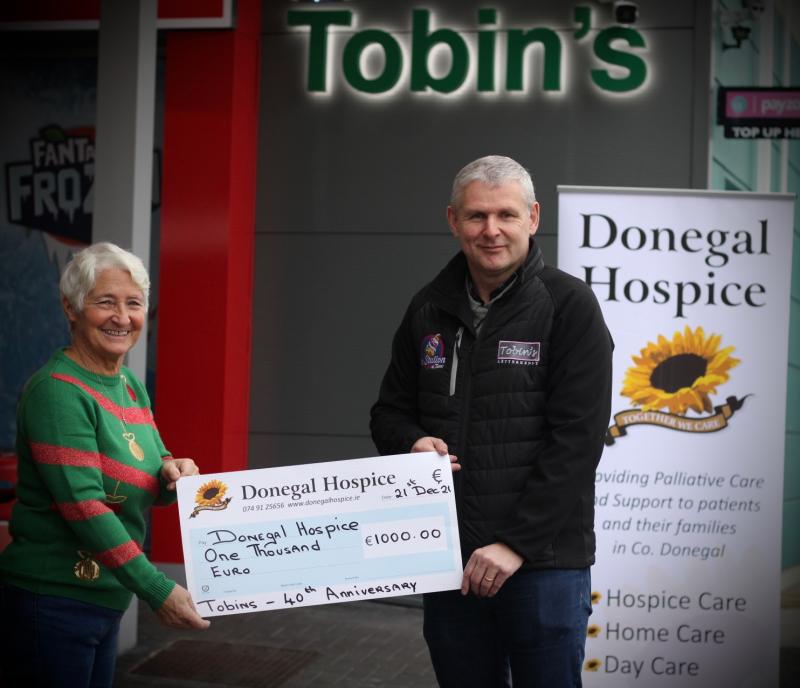 Local charities benefit as Tobin's say thanks after 40 years 